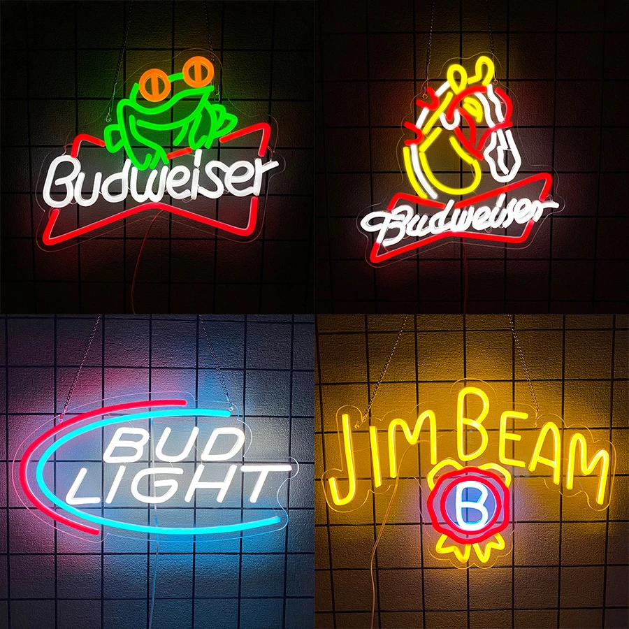 Men Accessories Shop - Sinal de néon de cerveja para
