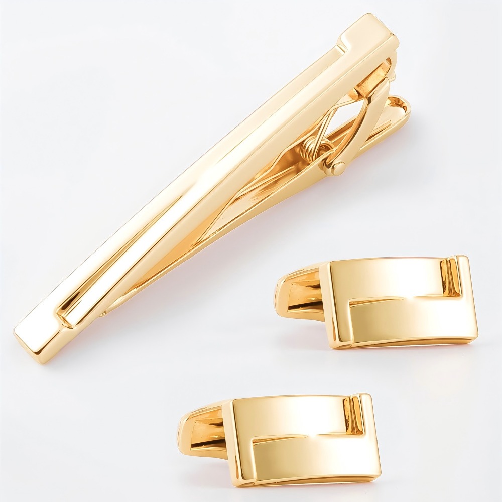 Men'S Accessories Essentials - Um Par de Abotoaduras Masculinas Brilhantes