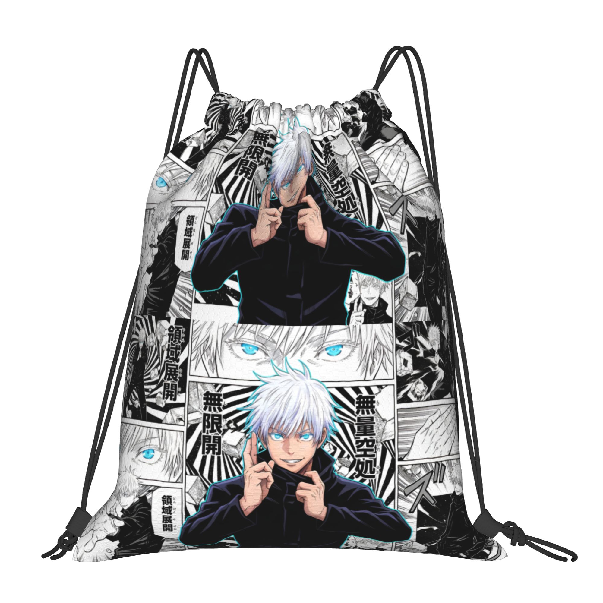 Men Accessories Shop - Mochila Personalizada J-Jujutsus K-Kaisens com Cordão
