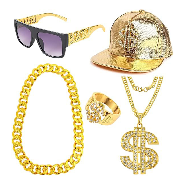 Men'S Accessories In The 90S - Conjunto de Acessórios de Fantasia Hip