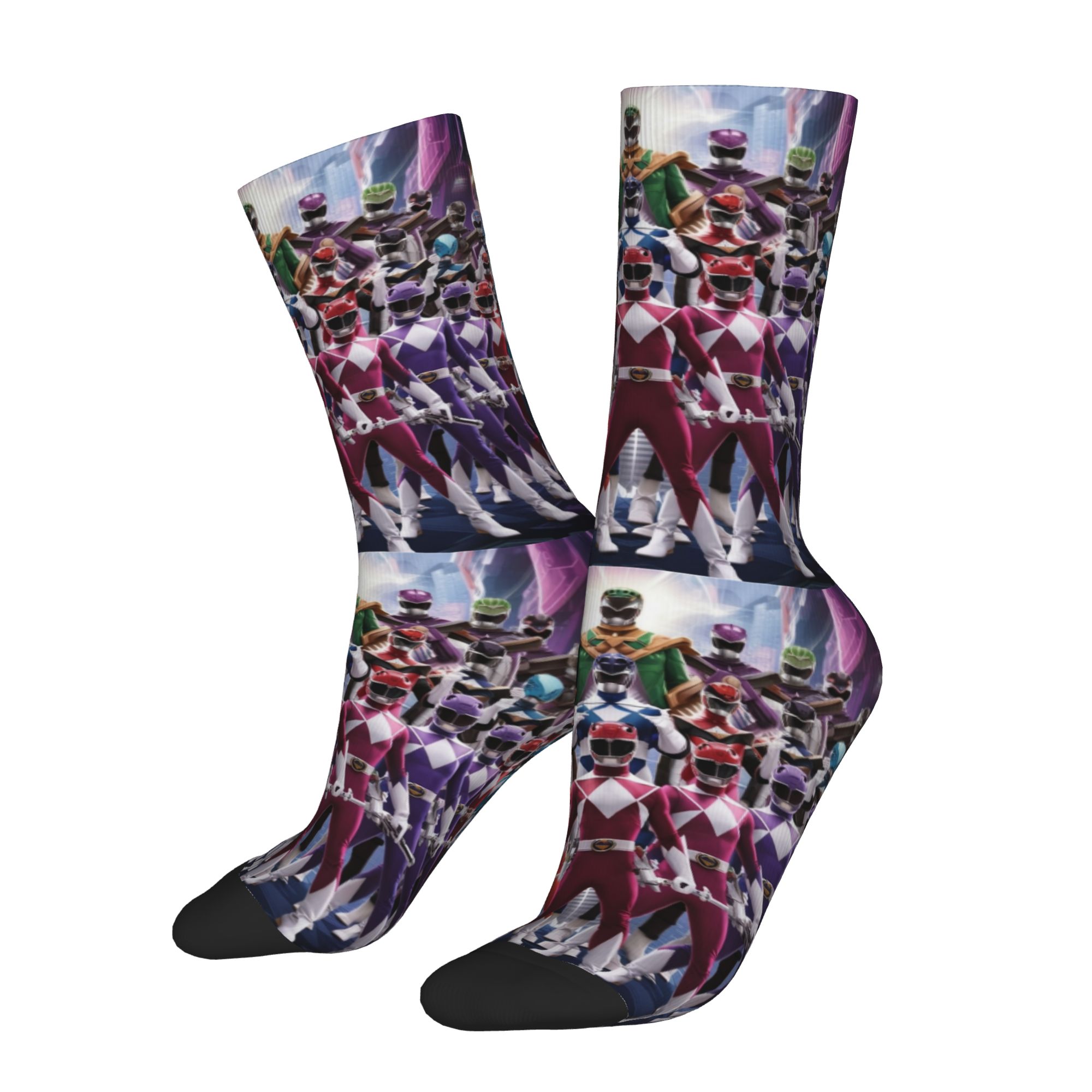 Men'S Accessories In The 90S - Crazy Design Power R-Ranger 90s Meias