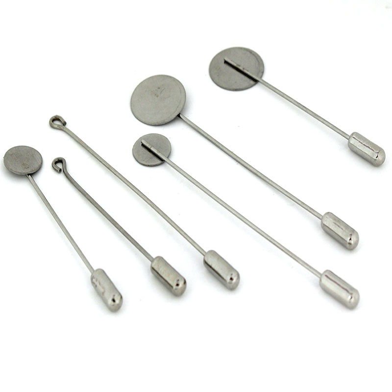 10 Peças/Lote 10 15mm Base de  - Men Accessories Brooch avaliação e preço