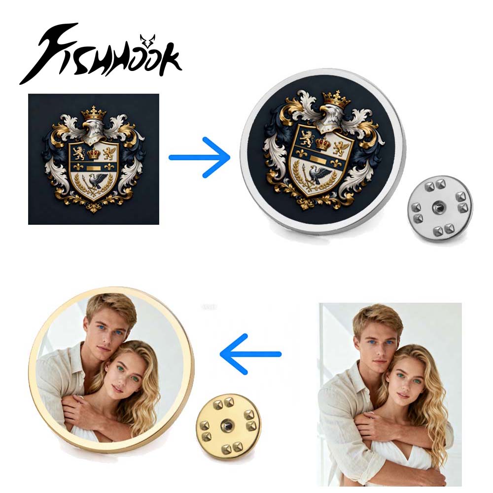 Broche Personalizado com Foto  - Men Accessories Brooch avaliação e preço