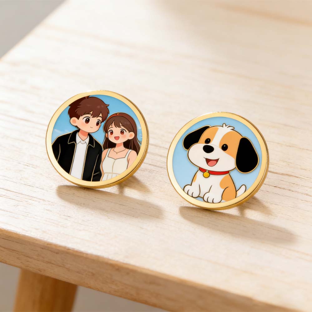 Broche Personalizado com Foto  - Men Accessories Brooch avaliação e preço