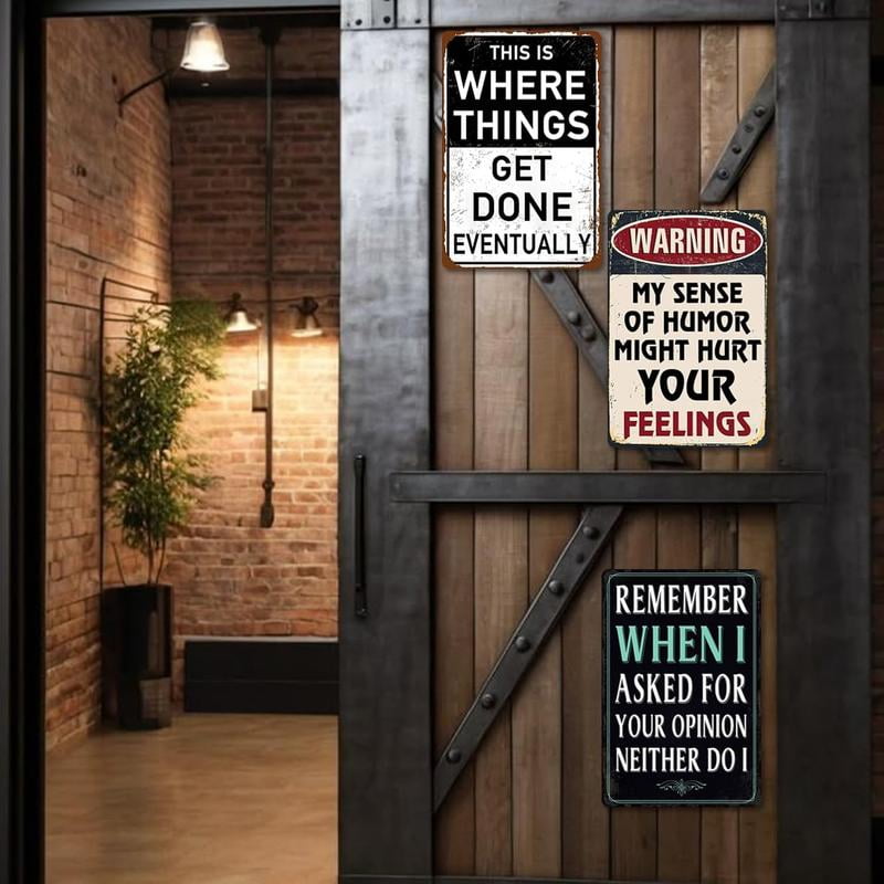 Placas de Metal Divertidas par - Men Accessories Shop avaliação e preço