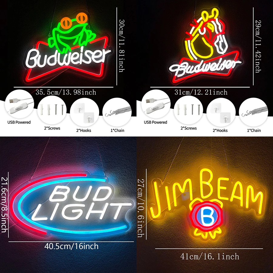 Sinal de néon de cerveja para  - Men Accessories Shop avaliação e preço