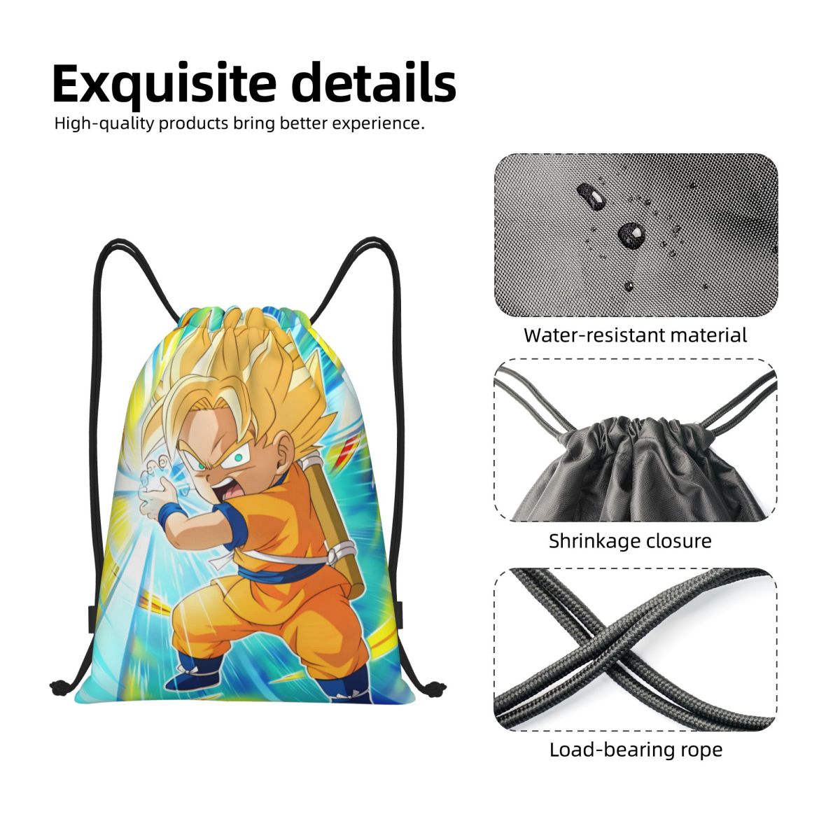 Bolsa com cordão DBZ G-Gokues  - Men Accessories Shop avaliação e preço