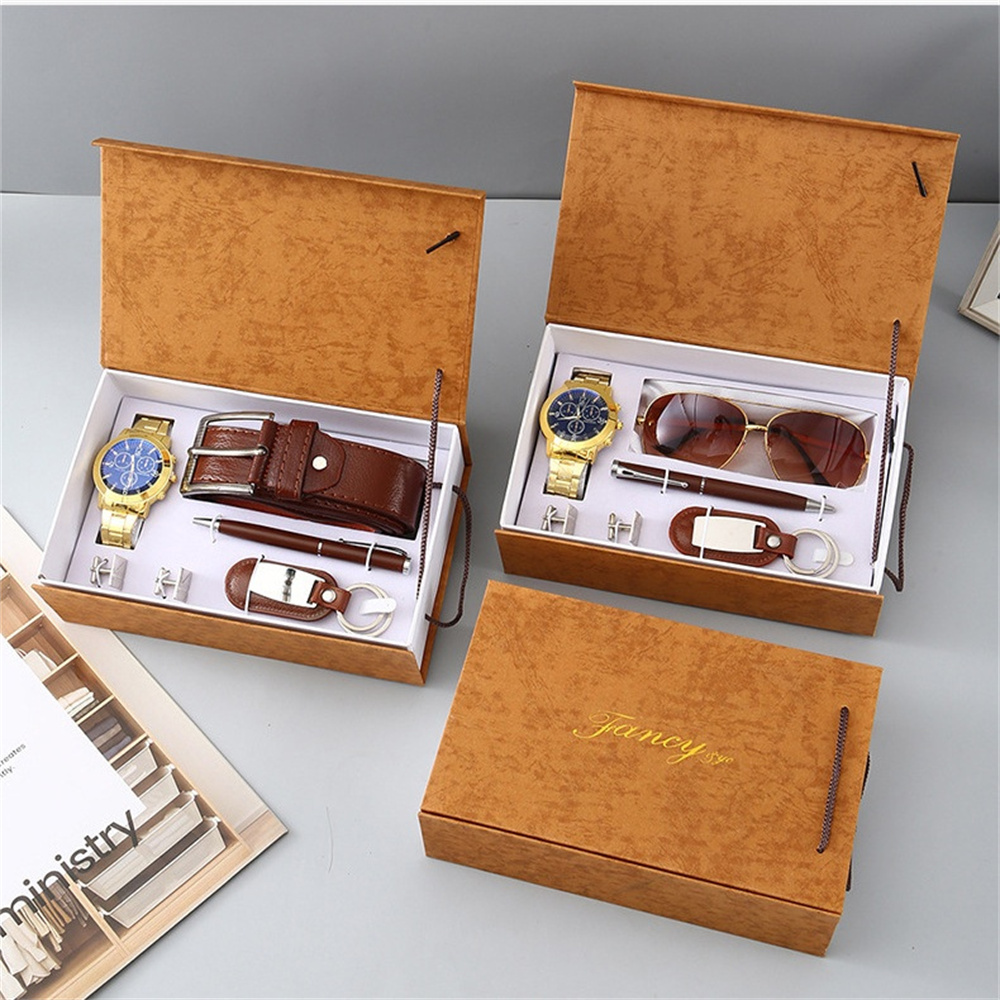 Novo relógio masculino conjunt - Cufflink Box Set avaliação e preço