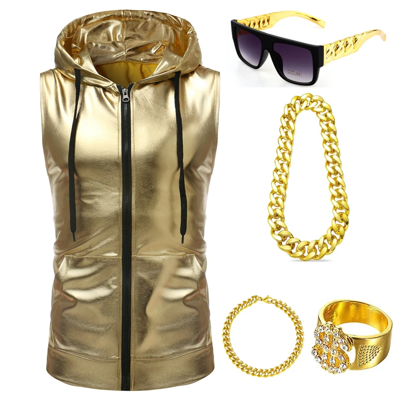 Kit de Fantasia Hip Hop Anos 8 - Men'S Accessories In The 90S avaliação e preço