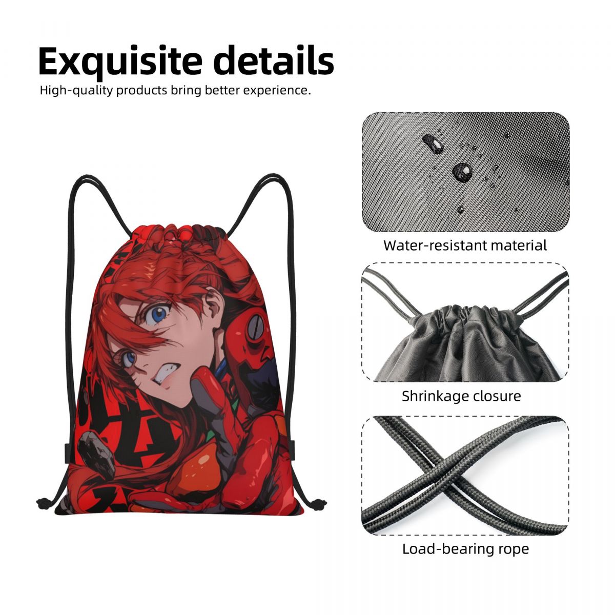 E-Evangeliones Anime Mochila c - Men Accessories Shop avaliação e preço